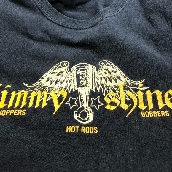 Vintage Jimmy Shine T-Shirt XXL Chopper Hot Rods double sided - Picture 5 of 11